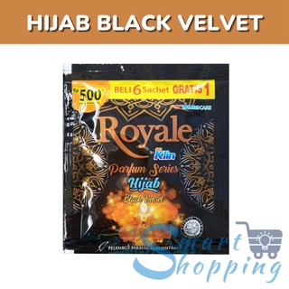 ROYALE SOFT HIJAB BLACK VIOLET (24X12)